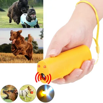 Мол кучета, 3 в 1, ултразвуково оборудване за послушание, защита от лай, спирка на лай, хол с led фенерче