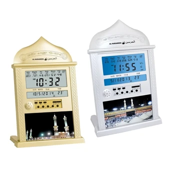 Мюсюлманските часовници за молитвенного масата H37E Молитвени часове джамия Азан, календар на ислямската джамия Азан
