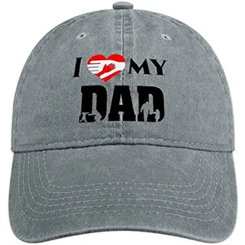 Най-добрата шапка за татко, шапка за планински татко, оригинална шапка за шофьор на камион за Деня на бащата, регулируем солнцезащитная шапка, дънки бейзболна шапка за мъже