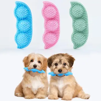 Най-новите играчки за щенячьего дъвчене и никнене на млечни зъби 360 ° Пречистват и успокояват болката от растящите зъби за малки и средни кучета във формата на грах