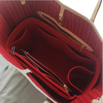 Подходящ за NeverFull PM MM GM Чанта-органайзер с вложка от чувствах плат, органайзер за дамска чанта за грим, вътрешен чантата за пътуване, детски козметични чанти за мама