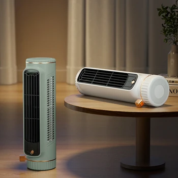 Преносим настолен кула охлаждащ вентилатор, мини вентилатор, климатик, USB-акумулаторен вентилатор-хладен въздух, електрически вентилатор без листа за домашния офис