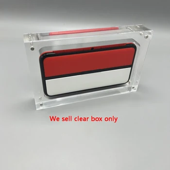 Прозрачна акрилна витрина за нови 2DS LL Collect Boxes Детска обвивка за съхранение на Прозрачна витрина с магнитен капак