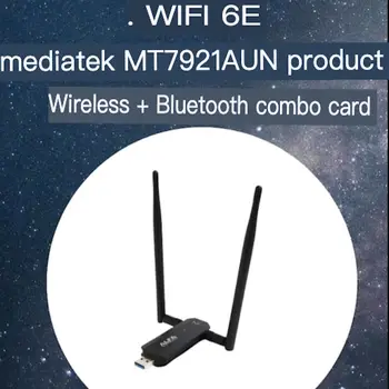 Произведено в Тайван ALFA AWUS036AXM WIFI 6e MT7921AUN безжична + Bluetooth комбинирана карта
