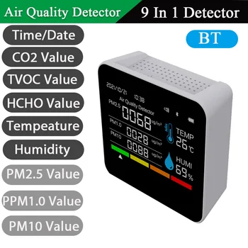 Сензор за температура Олекотена Поддържа Свързване към мобилни приложения чрез Bt Бързо Детектор на формалдехид с рассеиванием топлина