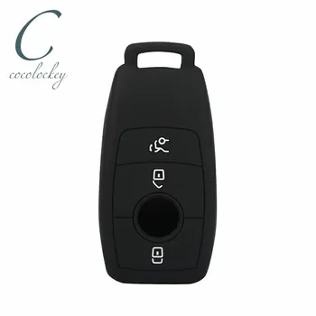 Силиконов калъф за ключове Cocolockey за Mercedes Benz 2016 2017 E Class W177 W213, калъф за ключове, за да Benz, аксесоари, 3 бутона