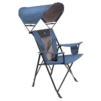 Стол GCI Outdoor SunShade Comfort Pro, Лишайниковый синьо, Стол за възрастни, плажен стол, стол походный