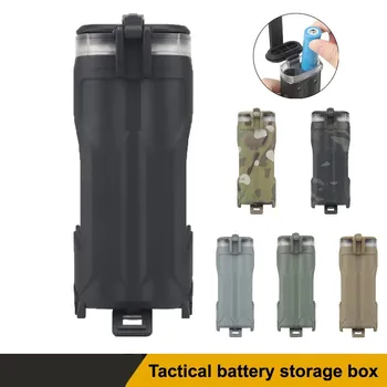 Тактически батерия за съхранение на Ловен водоустойчив кутия MOLLE портативен за CR123/AAA/AA Страйкбол, Пейнтбол, аксесоари за стрелба с лък на открито
