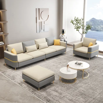 Уличен секционни диван за хола Модерен италиански, скандинавски етаж мини-табуретка с мека Мебел, ъглови Muebles Para El Hogar Мебели