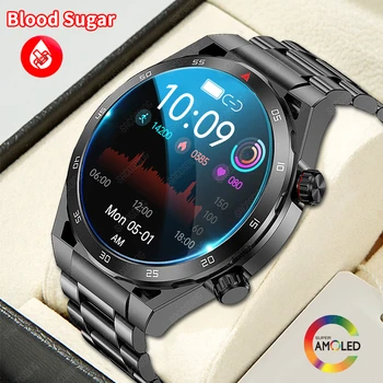 Умни часовници за мъже, 2023, спортни часовници за измерване на нивото на захар в кръвта, водоустойчив фитнес часовник, 24 часа, монитор на сърдечната честота, на кислород в кръвта, умни часовници за Xiaomi
