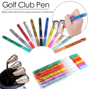 Ярко цветно водонепроницаемое покритие, аксесоари за голф, дръжка за стика за голф, чернильная дръжка, акрилна дръжка за рисуване писалка за промяна на цвета